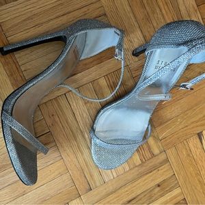 Stuart Weitzman Strap Sandals in Silver